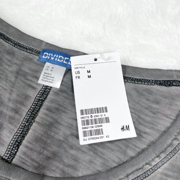 H&M T-Shirt Men’s Short Sleeve Cotton Tee - Picture 5 of 6